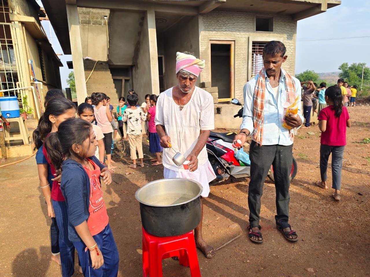 Milk Distribution Drive - Pramodatma Goshala-2