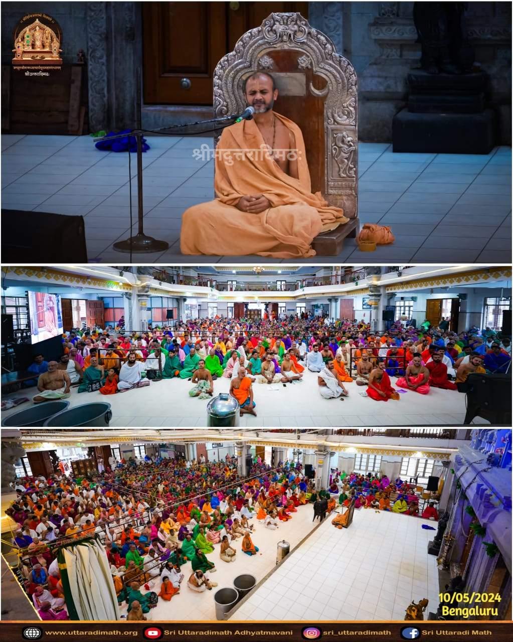 Gayatri Japa, Rama - Krishna Japa & Varuna Prarthane. @ Uttaradimath, Bengaluru.10/05/2024.-1